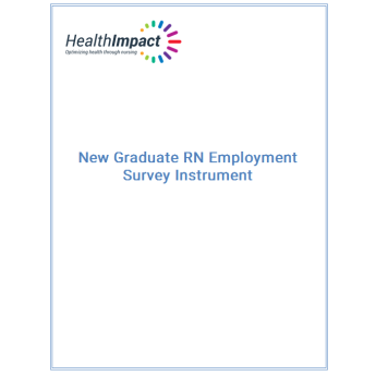 New Graduate RN Employment Survey Instrument